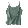 thumbnail image 1 of Taqqpue Cotton Linen Tank Tops for Women Casual Summer Gauze Sleeveless Shirt Basic Beach Vacation Camisoles, 1 of 3