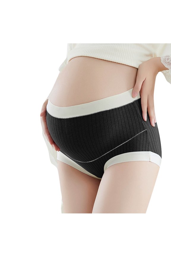 Cotton Maternity Underwear Shapewear Over Bump Plus Size Seamless Soft Hipster Support Maternity Panties Clothes High Waisted M-5XL