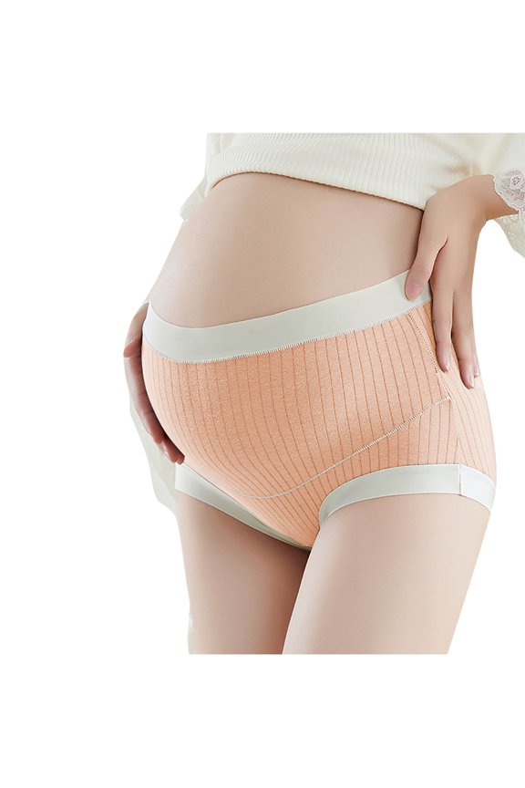 Cotton Maternity Underwear Shapewear Over Bump Plus Size Seamless Soft Hipster Support Maternity Panties Clothes High Waisted M-5XL