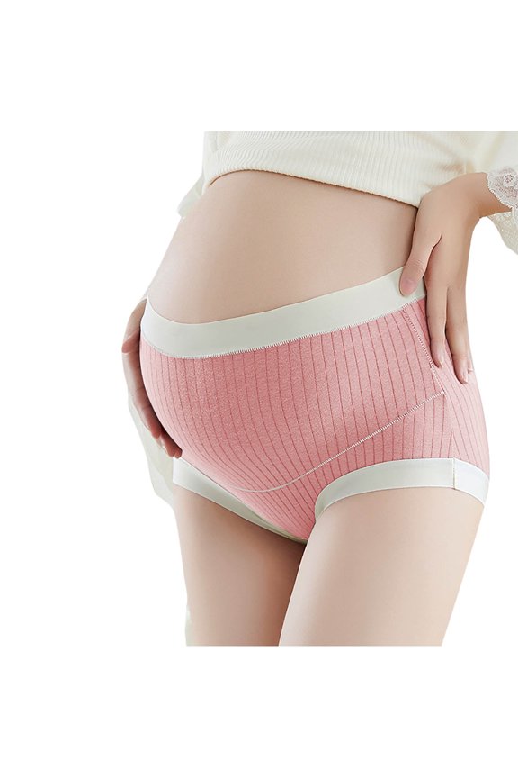 Cotton Maternity Underwear Shapewear Over Bump Plus Size Seamless Soft Hipster Support Maternity Panties Clothes High Waisted M-5XL