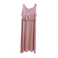 thumbnail image 1 of Taqqpue Cotton Nightgowns for Women Solid Color Round Neck Sleeveless Sleepshirt Long Sleepwear Tank Nightshirt Maxi Casual Dress, 1 of 5