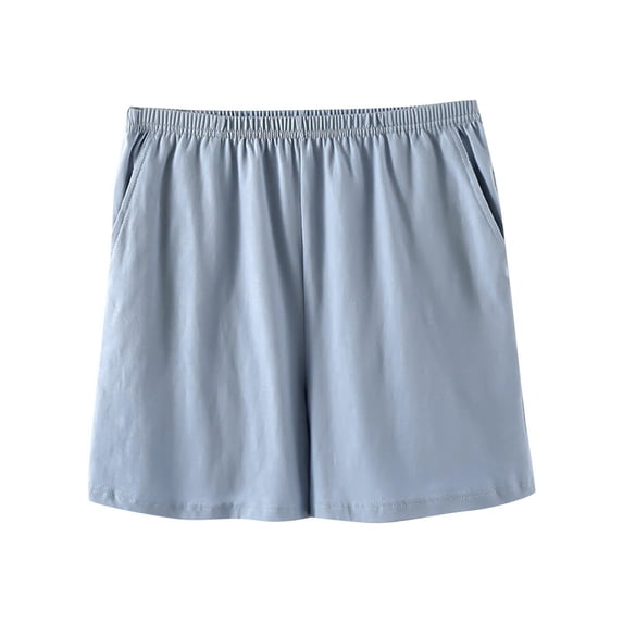 Taqqpue Cotton Shorts for Women 2025 Summer Casual Comfy Elastic Waist Shorts Running Active Athletic Outfits with Pockets