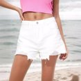 thumbnail image 1 of Taqqpue Denim Shorts for Women Solid Color Distressed Jean Shorts Ripped Summer Hot Short, 1 of 7