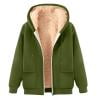 Taqqpue Fleece Hoodies for Men Casual Solid Color Drawstring Full Zip Hooded Sweatshirt Tops Fall Winter Loose Fit Oversize Jackets Outwear with Pockets