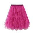 thumbnail image 1 of Taqqpue Flowy Shorts for Women Petticoat Skirts Tulle Underskirts Puffy Chiffon Half Slips Fluffy Ballet Dress Tiered Swing Beach Skirts for Women, 1 of 7