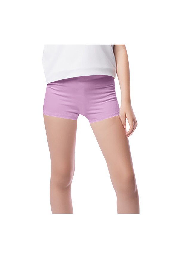 Girls Boys Running Athletic Shorts Solid Gym Yoga Summer Active Dance Shorts Pants Casual Workout Elastic Waist Running Shorts for Kids 2-10Y