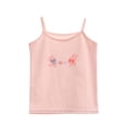 thumbnail image 1 of Taqqpue Girls Tank Tops Sleeveless Undershirts Casual Basic Dance Cami Top Prints Spaghetti Strap Camisole 2-12 Years, 1 of 3