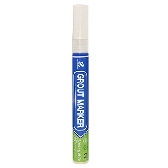 Taqqpue Grout Pen White Tile Grout Paint Maker Pen 4ml - Waterproof Tile Grout Colorant and Sealer Pen for Cleaner Looking Floors & Whitener Without Bleach