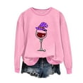 thumbnail image 1 of Taqqpue Halloween Sweatshirt for Women Trendy Cute Halloween Graphic Print Crewneck T Shirt Athletic Casual Long Sleeve Oversize Pullover Tops for Women, 1 of 4