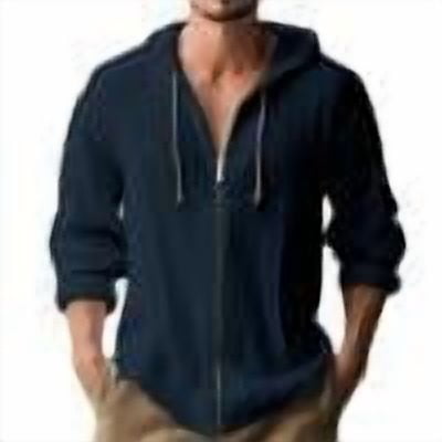 Taqqpue Hoodies for Men Casual Solid Color Zip Up Drawstring Hooded Sweatshirts Fall Winter Loose Fit Oversize Jacket Shirts