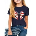 thumbnail image 1 of Taqqpue Kid 4th of July T-Shirts Boys Girls American Flag Shirt Patriotic Top Short Sleeve Crew Neck Tees for Girls Boys 2-13 Years, 1 of 4