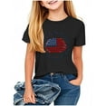 thumbnail image 1 of Taqqpue Kid 4th of July T-Shirts Boys Girls American Flag Shirt Patriotic Top Short Sleeve Crew Neck Tees for Girls Boys 2-13 Years, 1 of 4