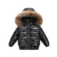 thumbnail image 1 of Taqqpue Kids Boy's Waterproof Puffer Cotton Jacket Warm Fleece Lined Down Coat Thick Hooded Winter Coat for Boys Girls 2-11 Years, 1 of 4