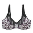 thumbnail image 1 of Taqqpue Lace Bras for Womens Solid Color Sexy Push Up Bra Full Coverage Unlined Balconette Everyday Bra Lingeries with Underwire, 1 of 2
