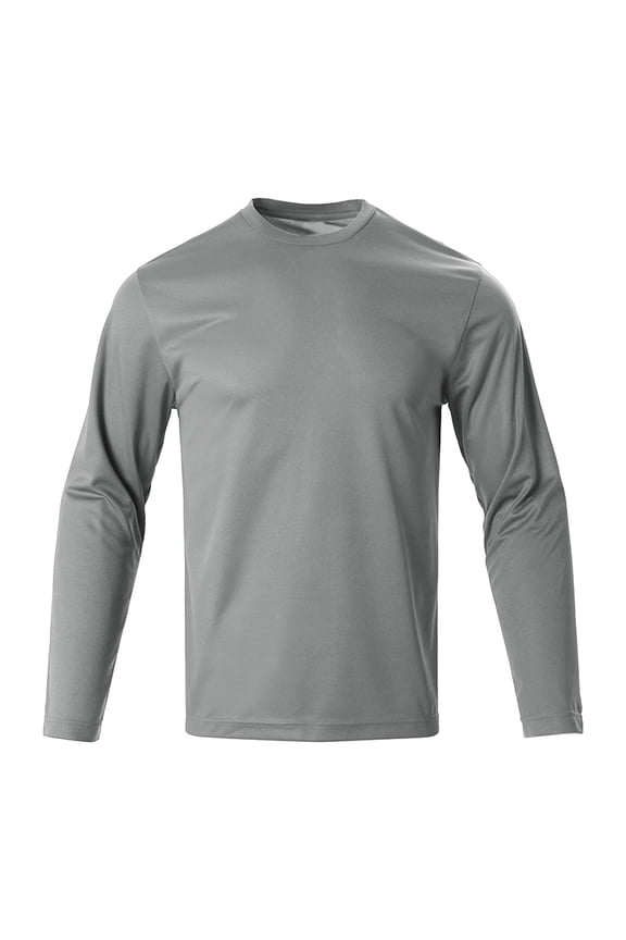 Long Sleeve Shirts for Men Sun Protection Lightweight Quick Dry Moisture Wicking Running Jogging Athletic Workout Tee Shirt