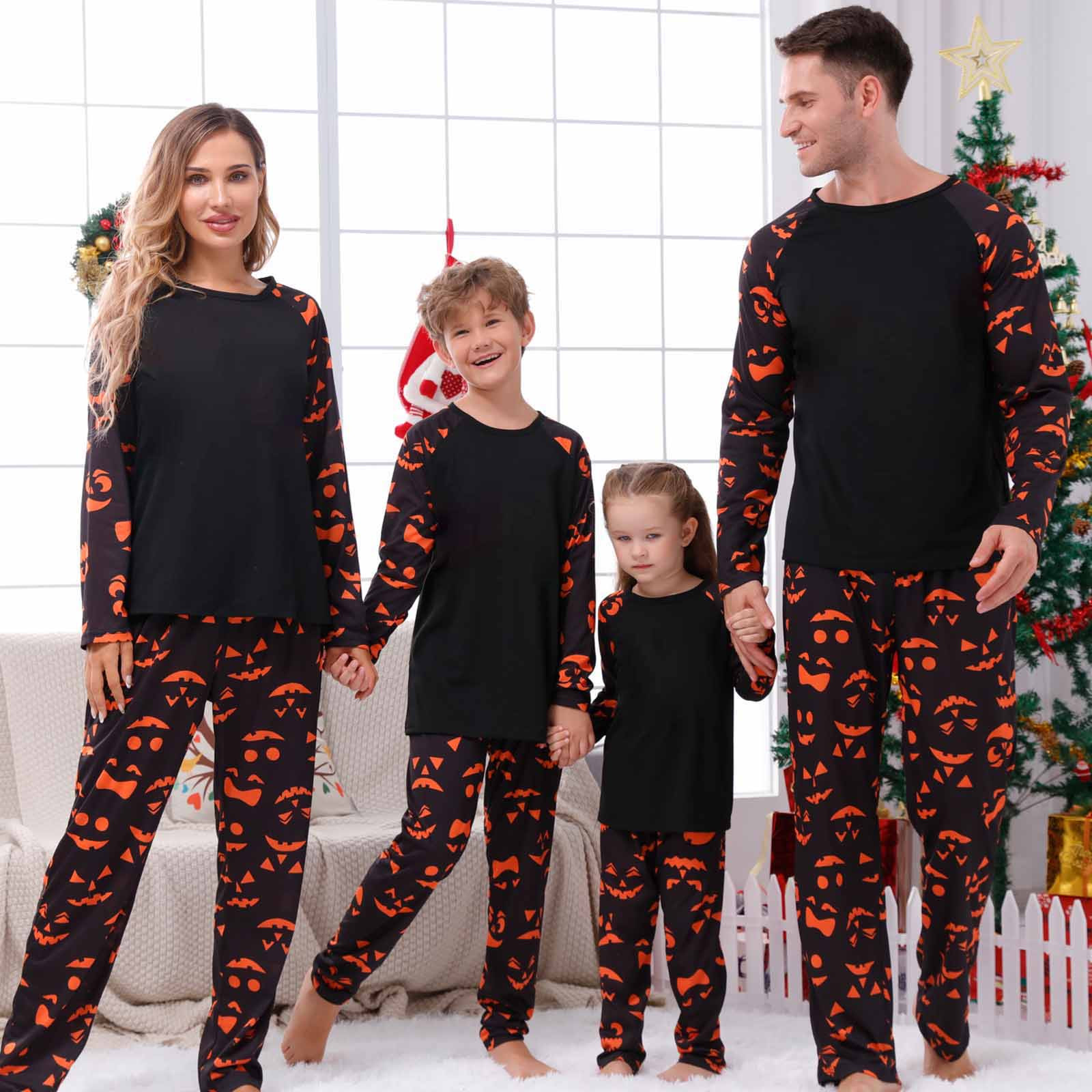 Taqqpue Matching Family Halloween Pajamas for Adults Kids Baby Toddler