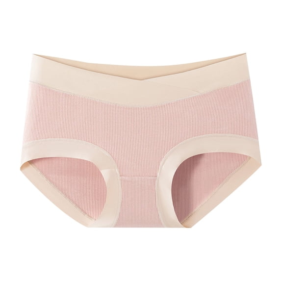Taqqpue Maternity Underwear Seamless, Modal Low Rise Pregnancy Panties Postpartum Maternity Underwear Under Bump Bikini