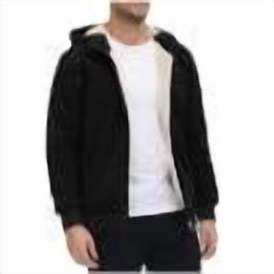 Taqqpue Men Fleece Hoodies Casual Solid Color Drawstring Zipper Hooded Sweatshirt Tops Fall Winter Loose Fit Plus Size Jackets Outwear with Pockets