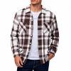 thumbnail image 1 of Taqqpue Men Long Sleeve Shirt Casual Plaid Button Down Blouse Shirt Fall Loose Fit Plus Size Shacket Outwear with Pockets for Men, 1 of 7
