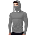 thumbnail image 1 of Taqqpue Men Women Sun Protection Hoodie Shirt UPF 50+ Long Sleeve UV SPF T-Shirts Solid Color Rash Guard Fishing Swimming Lightweight Blouse Tops, 1 of 2