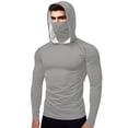 thumbnail image 1 of Taqqpue Men Women Sun Protection Hoodie Shirt UPF 50+ Long Sleeve UV SPF T-Shirts Solid Color Rash Guard Fishing Swimming Lightweight Blouse Tops, 1 of 2