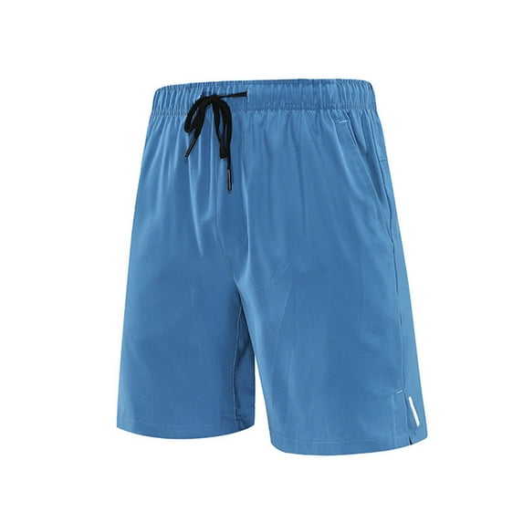 Taqqpue Men's Athletic Shorts Casual Loose Fit Quick Dry Straight Shorts Summer Beach Elastic Waist Drawstring Running Shorts with Pockets