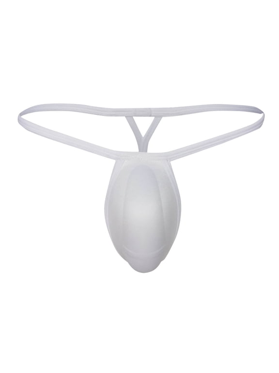 Men's Briefs Thong Underwear Sexy Low Rise G-String Briefs, Breathable & Stretchable T-Back Lingerie 3D Support Pouch Underpants