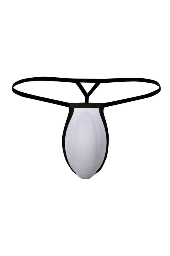 Men's Briefs Thong Underwear Sexy Low Rise G-String Briefs, Breathable & Stretchable T-Back Lingerie 3D Support Pouch Underpants