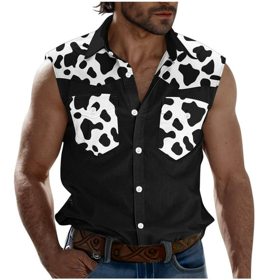 Taqqpue Men's Camouflage Tank Tops Sleeveless Button Down Shirts Vests Loose Fit Quick Dry Workout Beach Tee Tops with Pockets