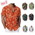 thumbnail image 1 of Taqqpue Men's Hawaiian Shirt Short Sleeve Printed Button Down T Shirts Casual Plus Size Summer Tops Beach Dress Shirts for Men, 1 of 9