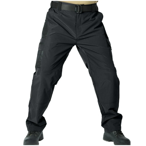 Taqqpue Men's Hiking Tactical Pants Solid Color Lightweight Work Cargo Pants Waterproof Outdoor Trousers Pants for Men