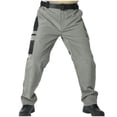 thumbnail image 1 of Taqqpue Men's Hiking Tactical Pants Solid Color Lightweight Work Cargo Pants Waterproof Outdoor Trousers Pants for Men, 1 of 4