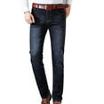 thumbnail image 1 of Taqqpue Men's Jeans Super-Comfort Relaxed Fit Denim Jeans Stretch Straight-Leg Regular Fit Denim Slim Fit Classic Jeans Pants, 1 of 6