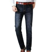 Taqqpue Men's Jeans Super-Comfort Relaxed Fit Denim Jeans Stretch Straight-Leg Regular Fit Denim Slim Fit Classic Jeans Pants