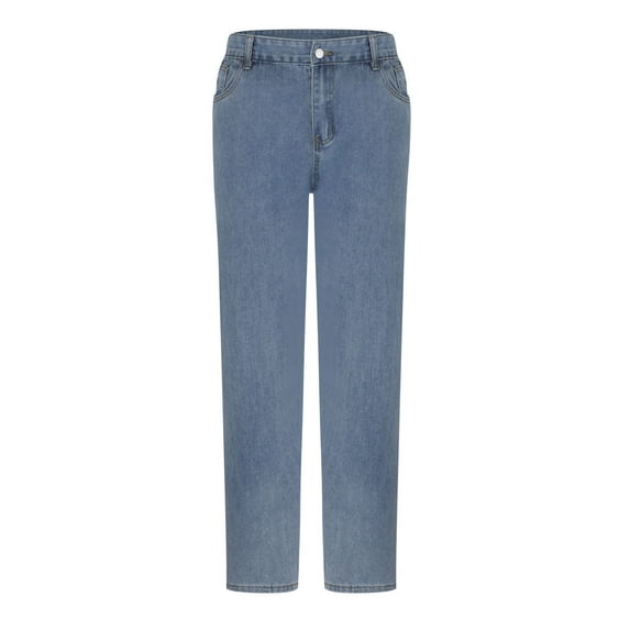 Taqqpue Men's Loose Fit Straight Leg Denim Jeans Baggy Wide Leg Vintage Plain Pants Y2K Hip Hop Streetwear Casual Denim Jeans Trousers