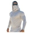 thumbnail image 1 of Taqqpue Men's Performance Fishing Hoodie UPF 50+ UV Sun Protection Long Sleeve Shirts Solid Color Sun Hooded Shirt with Mesh Face Mask, 1 of 3