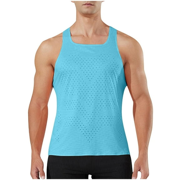 Taqqpue Men's Quick Dry Sport Tank Top for Bodybuilding Gym Athletic Jogging Running,Fitness Training Workout Sleeveless Shirts