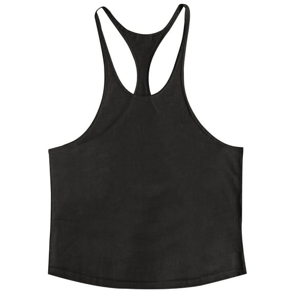 Taqqpue Men's Racerback Muscle Tank Tops Cotton Moisture Wicking Gym Fitness Sleeveless T-Shirt for Bodybuilding Muscle Shirts