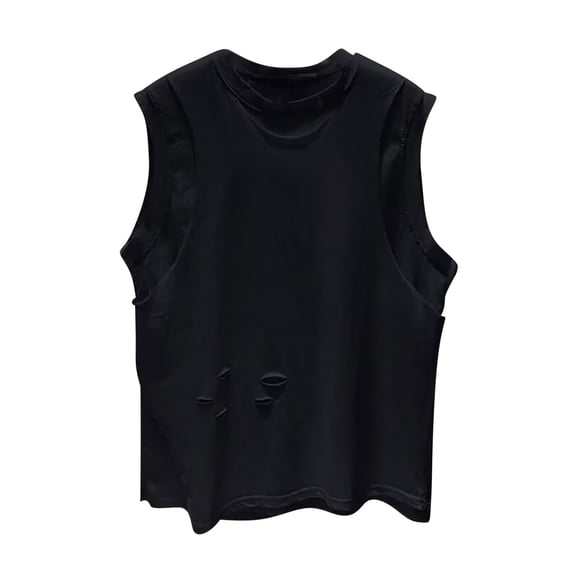 Taqqpue Men's Tank Top Cotton Muscle Workout Gym Shirts Moisture Wicking Lightweight Summer Casual Sleeveless Shirts