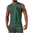 thumbnail image 1 of Taqqpue Men's Tank Tops Solid Color Sleeveless Tee Shirts Muscle Workout Athletic Gym Running Beach Tanks for Men, Quick Dry, 1 of 6