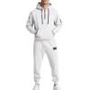 Taqqpue Men's Tracksuit 2 Piece Hoodie Sweatsuit Sets Solid Color Hoodies and Sweatpants Casual Jogging Athletic Suits with Pockets