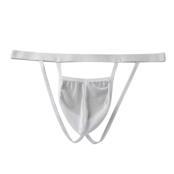 Taqqpue Men's Underwear Thong Briefs Sexy Low Rise G-String Briefs, Breathable & Stretchable T-Back Lingerie 3D Support Pouch Underpants