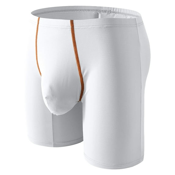 Taqqpue Men's Underwear Value Performance Boxer Briefs Support Pouch ComfortSoft Boxer Brief for Men, Long Leg Moisture-Wicking Breathable Underwear