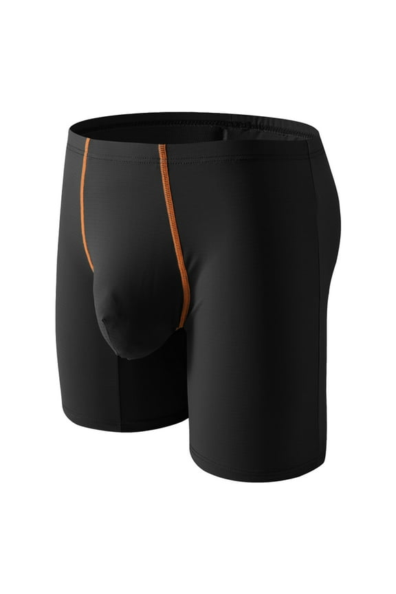 Men's Underwear Value Performance Boxer Briefs Support Pouch ComfortSoft Boxer Brief for Men, Long Leg Moisture-Wicking Breathable Underwear