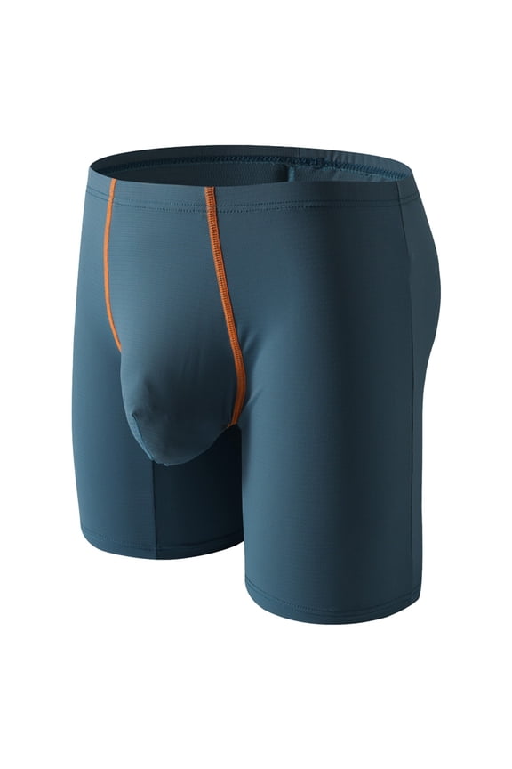 Men's Underwear Value Performance Boxer Briefs Support Pouch ComfortSoft Boxer Brief for Men, Long Leg Moisture-Wicking Breathable Underwear