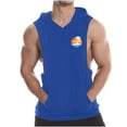 thumbnail image 1 of Taqqpue Men's Workout Hooded Tank Tops Summer Solid Color Sleeveless Hoodies Casual Hawaiian Palm Tree Print T-Shirts Hawaii Beach Vacation, 1 of 7