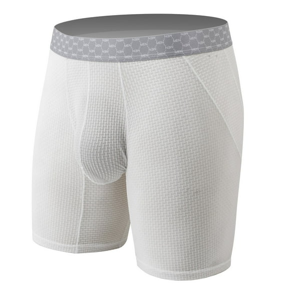 Taqqpue Mens Boxers Briefs Waffle Comfort Breathable Underwear Stretch Soft Quick Dry Moisture-Wicking Lightweight Underwear Support Pouch No Ride Up Underpants
