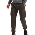 thumbnail image 1 of Taqqpue Mens Casual Cargo Pants Drawstring Jogging Pants with Pockets Outdoor Hiking Pants Military Tactical Pants Work Trousers Lightweight Workout Joggers Sweatpants for Men, 1 of 7