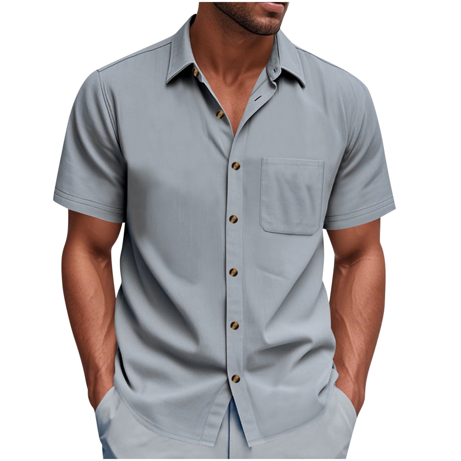 White Oxford Wrinkle Free Short Sleeve Shirt White Oxford XS Slim