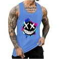 thumbnail image 1 of Taqqpue Mens Graphic Tank Tops Crewneck Sleeveless Shirts Workout Gym Muscle Beach Tee Tops, 1 of 5